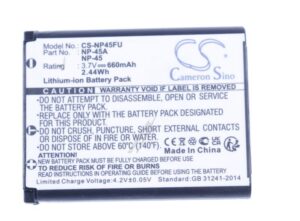 3,7V-660MAH LI-ION KAMERA AKKU ALTERNATIV FÜR LEICA,   geschikt voor FUJIFILM