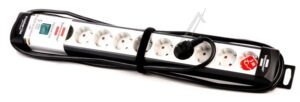 PREMIUM-LINE 1951500100 STECKDOSENLEISTE 10-FACH SCHWARZ/ LICHTGRAU 3M H05VV-F 3G1,5