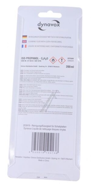 203919 REINIGINGSVLOEISTOF VOOR GRAMMAFOONPLATEN,  200 ML