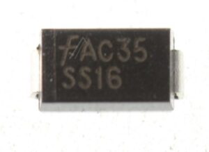 60V-1A SS16 DIODE,  SCHOTTKY,  1A,  SMD,  DO-214 TYP:SS16