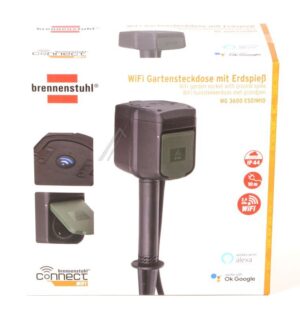 1154540601 WIFI GARTENSTECKDOSE MIT ERDSPIESS,  2-FACH,  10M KABEL