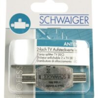 ASV42531 COAX-SPLITTER TV 2-WEG METAAL
