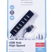 IT-USBHUB7PWR 36661 USB 2.0 HUB,  7 INGANGEN,  INCLUSIEF. NETVOEDING